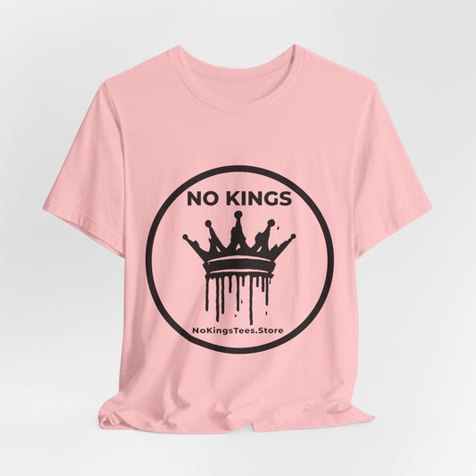 No Kings Crown T-Shirt — Grunge Dripping Crown Graphic Tee